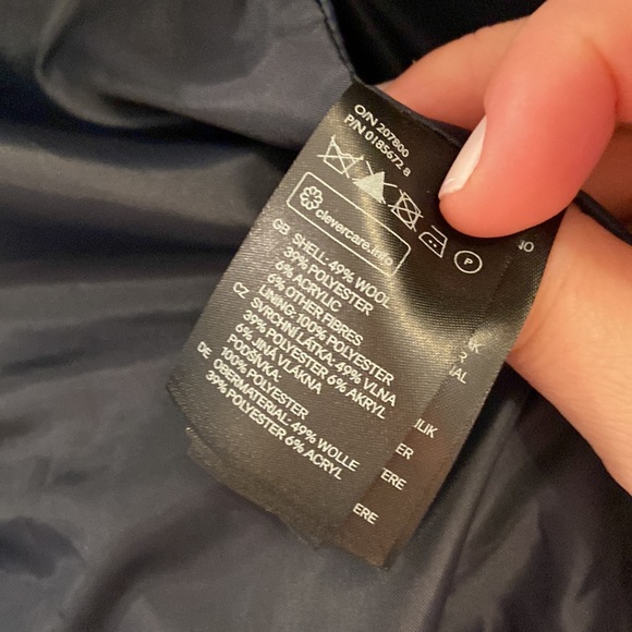 H&M military Navy and gold jacket size 6 runs XS/S - Picture 5 of 5